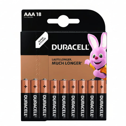 18er Pack Duracell Basic AAA LR03 Alkaline Batterien 1,5 V - MIZO.at
