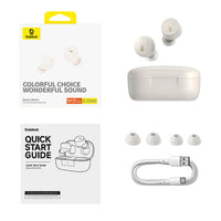 Baseus Bowie E18 Wireless TWS Earphones ENC IPX4 Weiß - MIZO.at