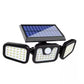 Solar-Wandleuchte 74 LED – IP65 Outdoor mit Automatik - MIZO.at