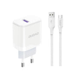 Dudao A20EU 18W USB-A Schnellladegerät Weiß + USB-C Kabel Set - MIZO.at
