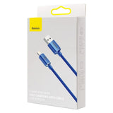 Lightning Crystal Shine Kabel, 2 m Blau – 2,4A Schnellladen & Glanz Design - MIZO.at