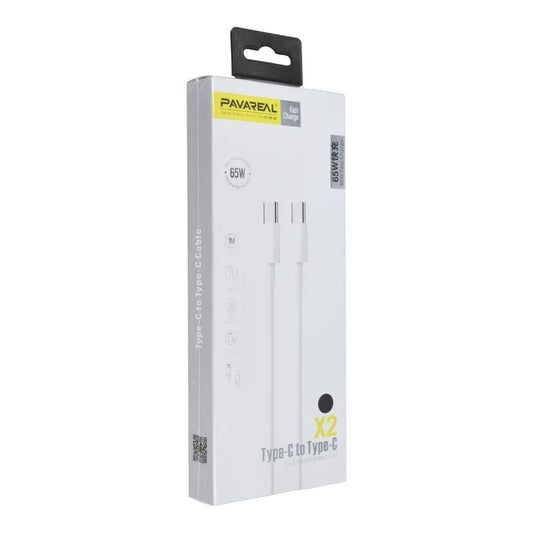 Pavareal Type-C zu Type-C Kabel – Schwarz Schnellladung Datensync - MIZO.at