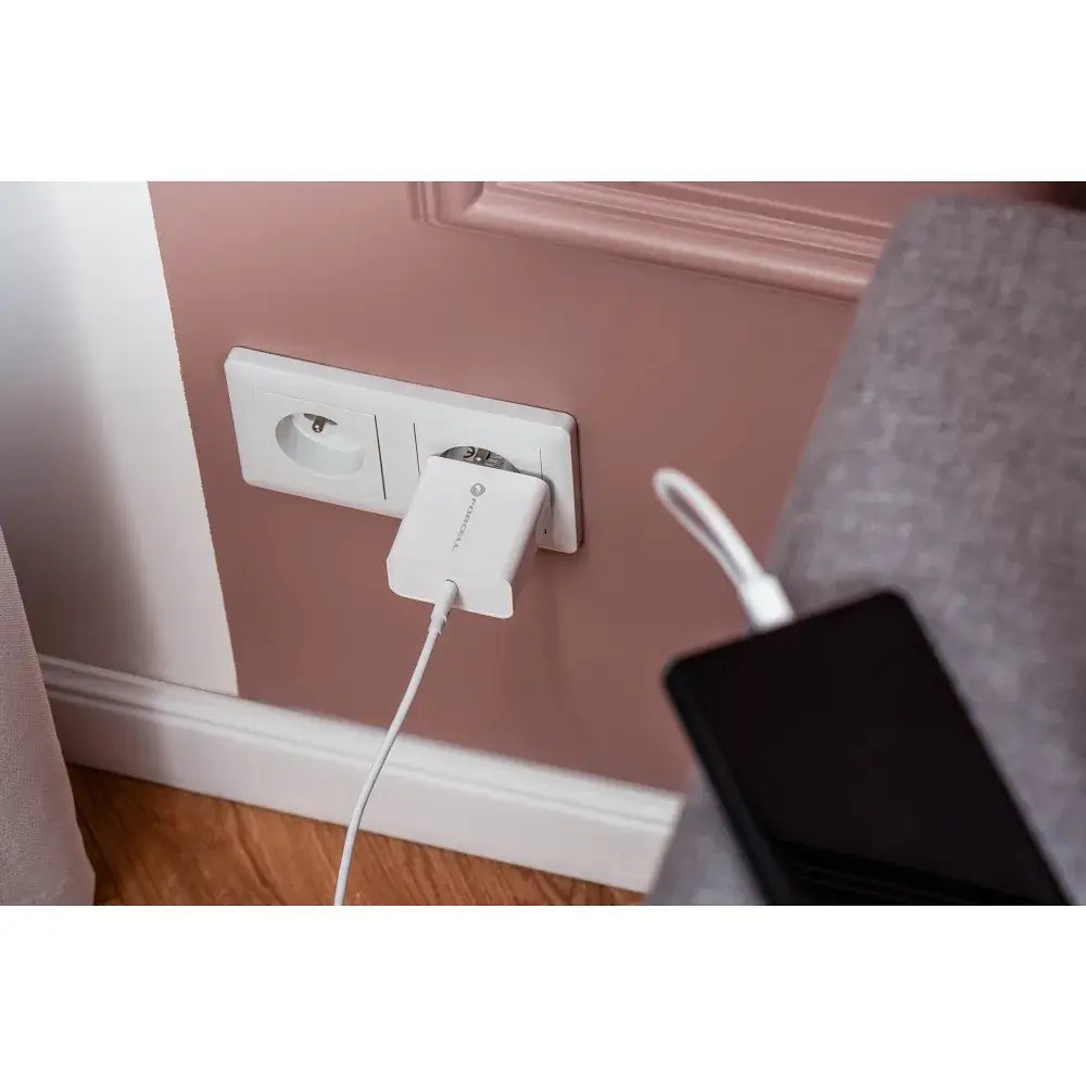 FORCELL F‑ENERGY TFK‑TC‑45WPD 45 W Travel Charger – White - MIZO.at