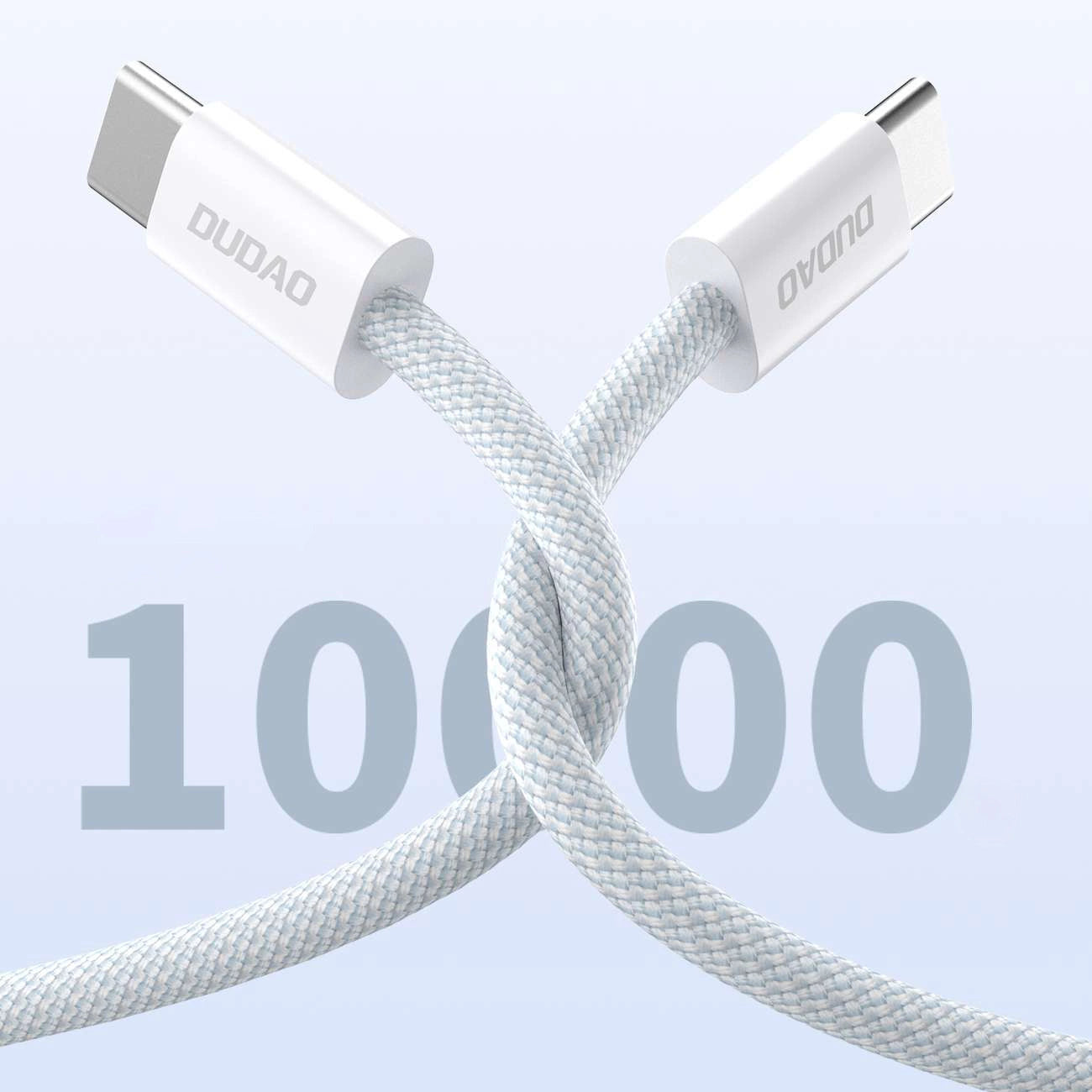Dudao USB-C to USB-C Cable | Light Blue, 2m Long, Fast Charging - MIZO.at