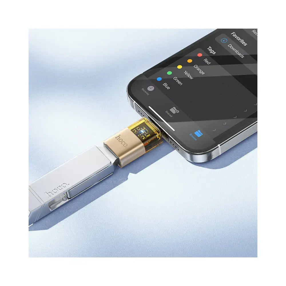 HOCO UA36B OTG Adapter Type-C to USB-A – Gold - MIZO.at