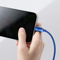 Lightning Crystal Shine Cable 2.4A 2M | Blue - MIZO.at