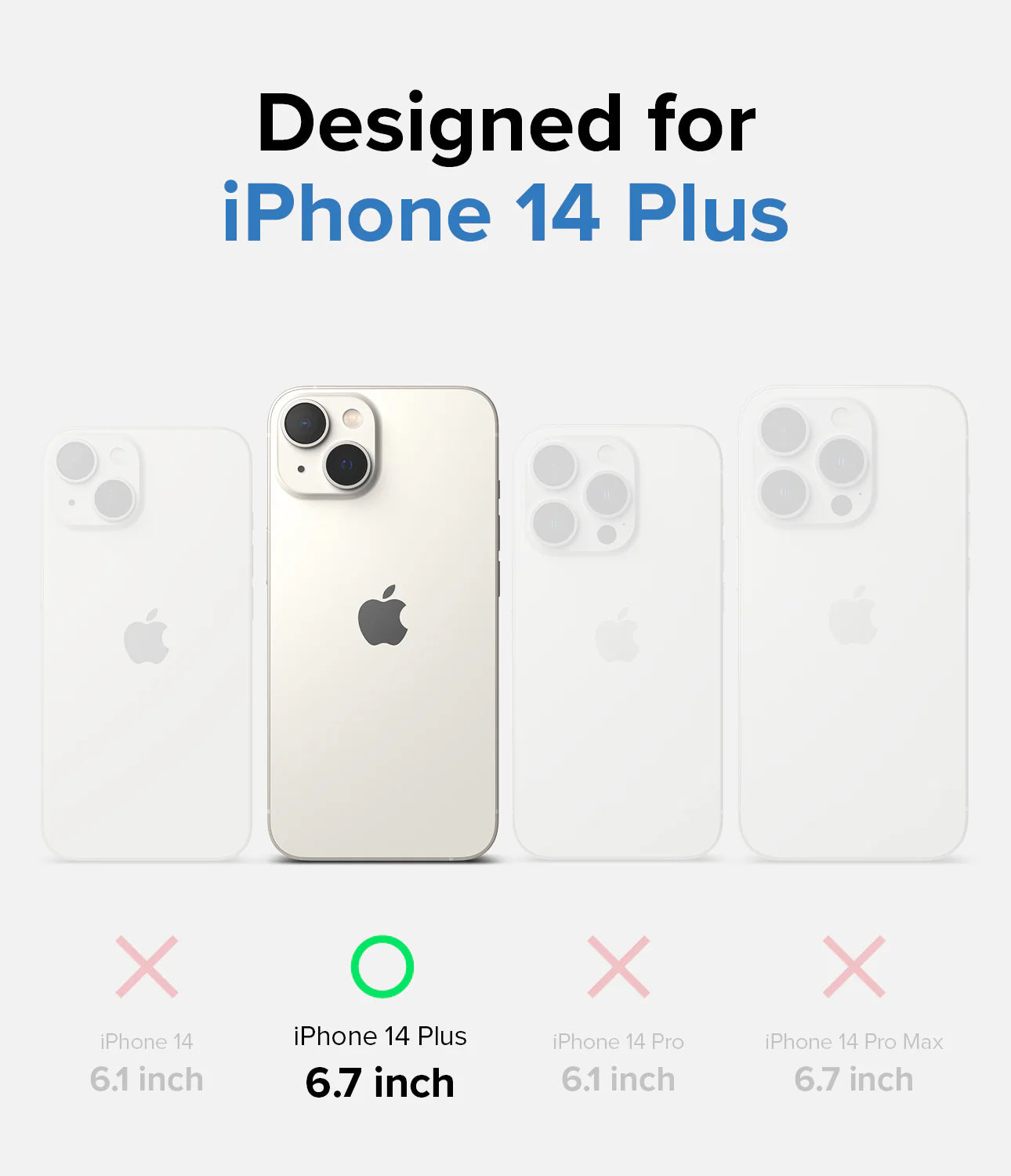 iPhone 14 Plus Fusion Case | Matte Clear & Fingerprint-Resistant - MIZO.at