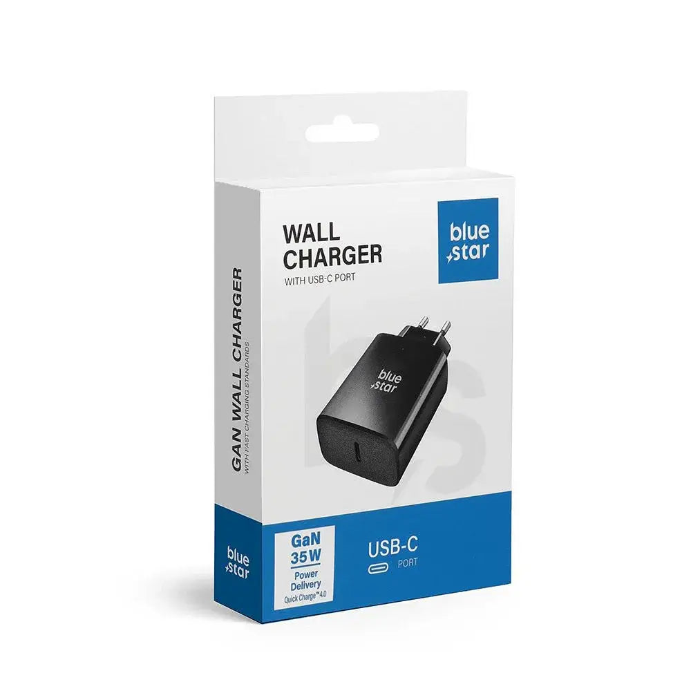 Blue Star Ladegerät USB-C QC4.0 PD 35W Schwarz TFB - MIZO.at