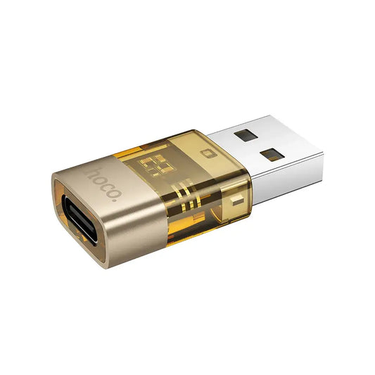 HOCO UA36C Adapter USB-A auf Type-C – Gold, Aluminium - MIZO.at