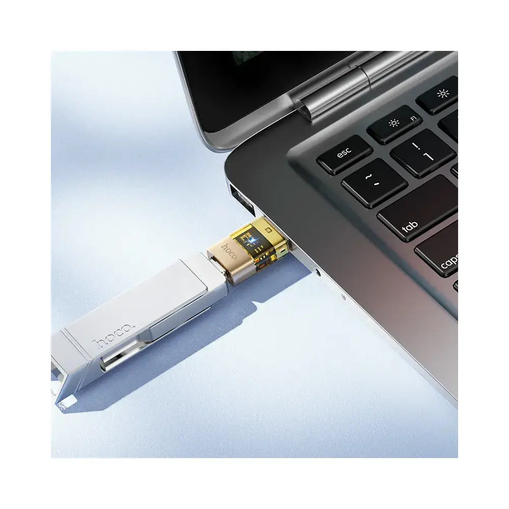 HOCO UA36C USB-A to Type-C Adapter – Gold - MIZO.at
