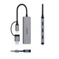 Orico YSA5-U3 USB-Hub 4-Port | USB-A/C, 5 Gbit/s, Grau - MIZO.at