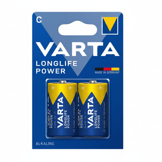 2er Pack Varta Longlife Power LR14/C Alkaline Batterie - MIZO.at