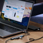 Orico YSA7-U3 7-Port USB-C/USB-A Hub Grau 5 Gbit/s - MIZO.at
