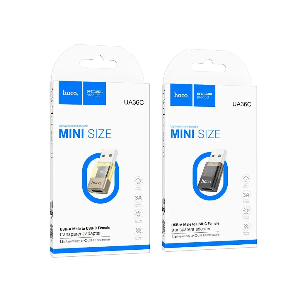 HOCO UA36C USB-A to Type-C Adapter – Gold - MIZO.at