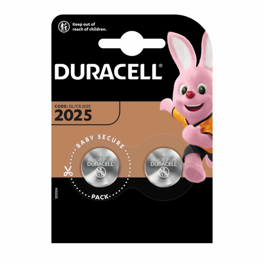 2er Pack Duracell CR2025 Lithium Knopfzellen 3 V - MIZO.at