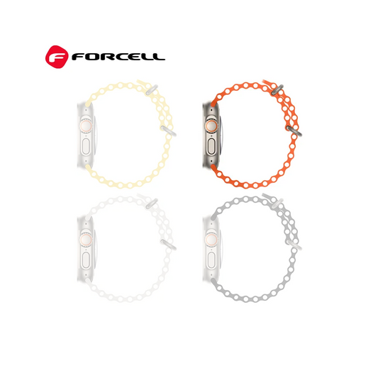 Forcell Strap für Apple Watch 42/49mm – Orange Sportlich Komfortabel - MIZO.at