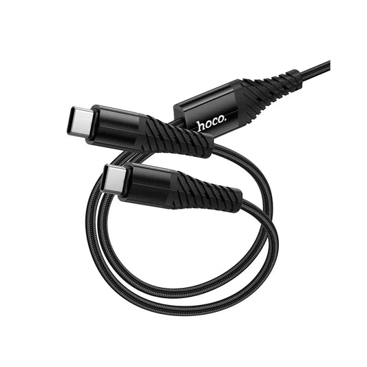 Hoco X123 2in1 USB-C Kabel 1m Schwarz Dual-Anschluss - MIZO.at