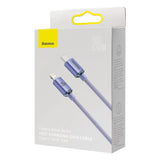 iPhone Ladekabel USB C auf Lightning 20W Schnellladen 1,2 m Baseus Lila - MIZO.at