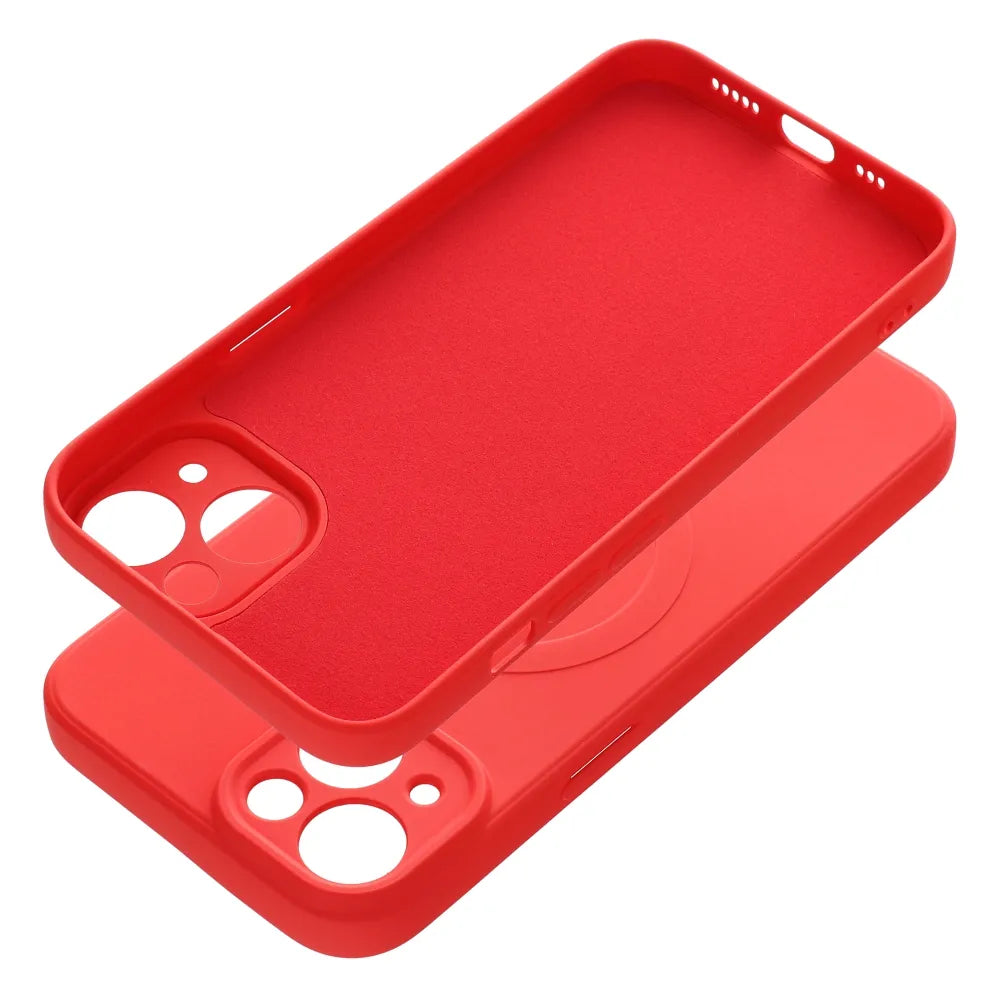 Silikon MagSafe Case iPhone 14 Rot Magnetisch - MIZO.at