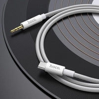 Hoco Aux Audio Jack 3.5mm to Type-C Cable | 1M Silver - MIZO.at