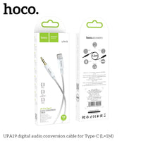 Hoco Aux Audio Jack 3.5mm to Type-C Cable | 1M Silver - MIZO.at