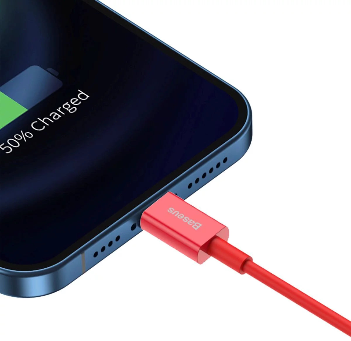 Lightning Fast Charging Cable 2.4A | 1M Red - MIZO.at