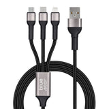 Blue Star 3-in-1 Ladekabel – Vielseitig Langlebig Schnellladung - MIZO.at