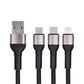 Blue Star 3-in-1 Ladekabel – Vielseitig Langlebig Schnellladung - MIZO.at