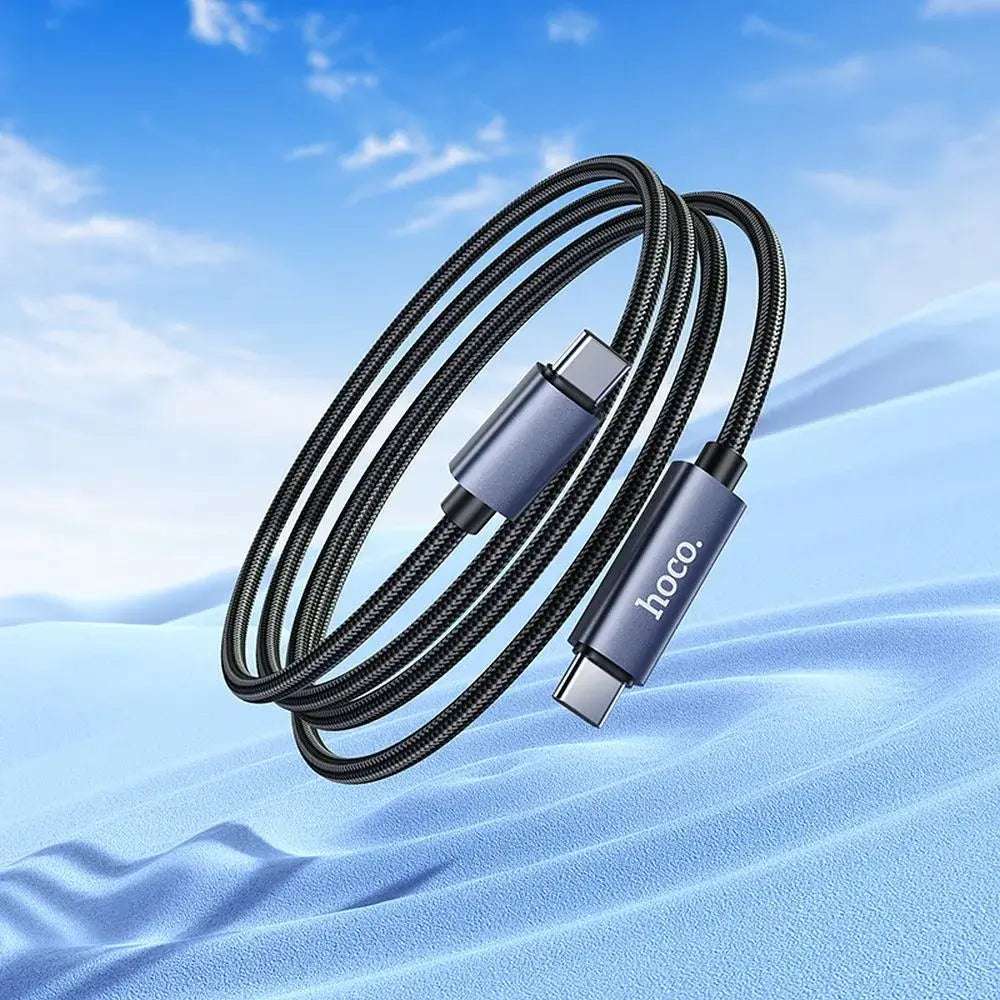 HOCO X112 Type-C to Type-C Cable 60W with Display – Black