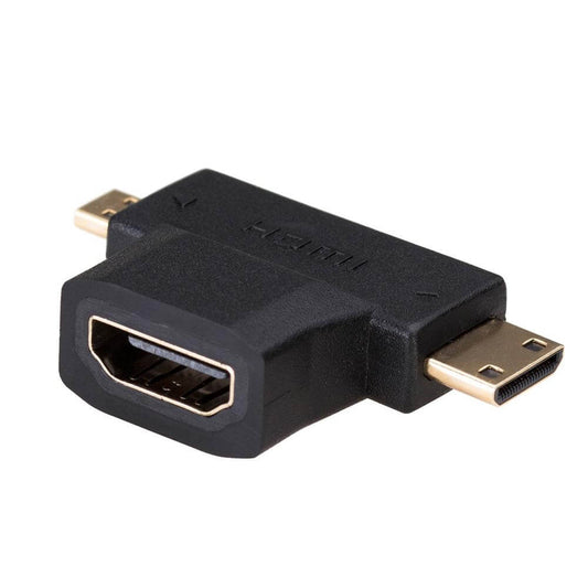 Akyga AK-AD-23 Adapter – HDMI (F) zu Mini/Micro HDMI (M) 3-in-1 - MIZO.at
