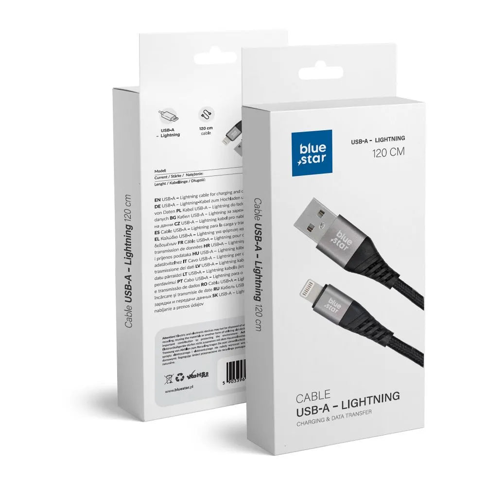 Blue Star Lightning Cable 1.2m | Fast Charging & Data Sync - MIZO.at