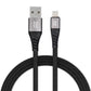 Blue Star Lightning Kabel – 1,2m Schwarz Schnellladung Datensync - MIZO.at