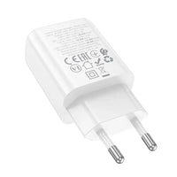 HOCO Wall Charger USB A + Type C PD QC3.0 3A 30W N63 White - MIZO.at
