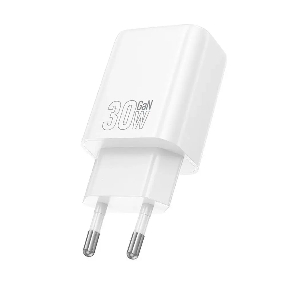 HOCO Wall Charger USB A + Type C PD QC3.0 3A 30W N63 White - MIZO.at
