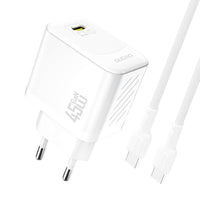 Dudao A28C 45W GaN Ladeset + USB-C Kabel Weiß - MIZO.at