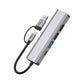 Tech-Protect HB03 5-in-1 USB-C Hub - Ethernet USB-Erweiterung Space Grau - MIZO.at
