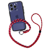 Universal Phone Lanyard Rot-Blau 120cm | Verstellbare Handykette für alle Handys - MIZO.at