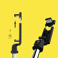 Selfie Stick with Bluetooth Remote & Tripod | Adjustable Height - MIZO.at