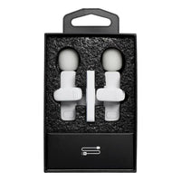 Wireless Lavalier Microphone Lightning Double with Long Hair K1 White - MIZO.at