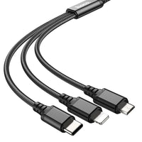 Hoco 3-in-1 USB Charging Cable | Lightning, Type-C, Micro-USB - MIZO.at