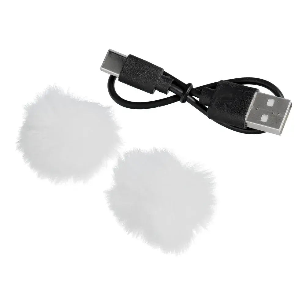 Wireless Lavalier Microphone Type C Double with Long Hair K1 White - MIZO.at