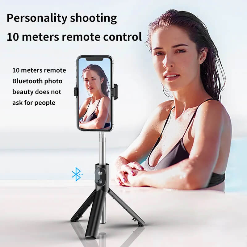 Mini Selfie Stick Tripod P30 White | Bluetooth Remote Control - MIZO.at