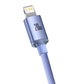 iPhone Ladekabel USB C auf Lightning 20W Schnellladen 1,2 m Baseus Lila - MIZO.at