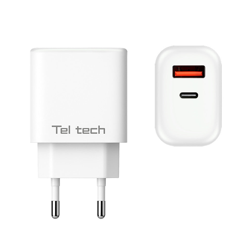 Teltech GaN Netzladegerät USB-C 45W PD PPS Weiß - MIZO.at