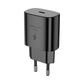 JELLICO EU25 25W PD Ladegerät Schwarz inkl. USB-C auf USB-C Kabel - MIZO.at