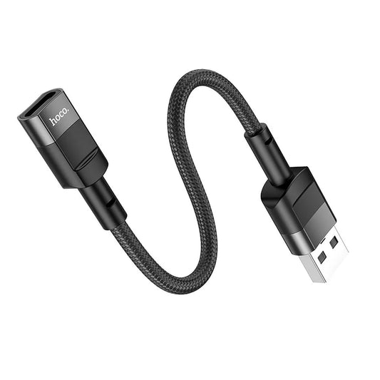 Hoco USB zu Type-C OTG Adapter – 10cm Schwarz Kompakt Praktisch - MIZO.at