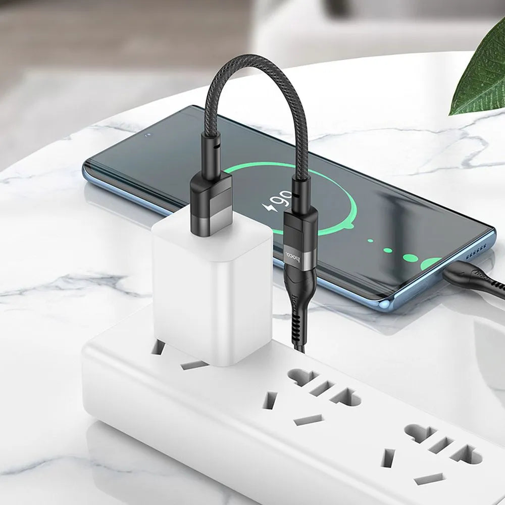 Hoco USB to Type-C OTG Adapter | 10cm Black - MIZO.at