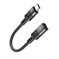 Hoco Lightning zu Type-C OTG Adapter – 10cm Schwarz Kompakt - MIZO.at