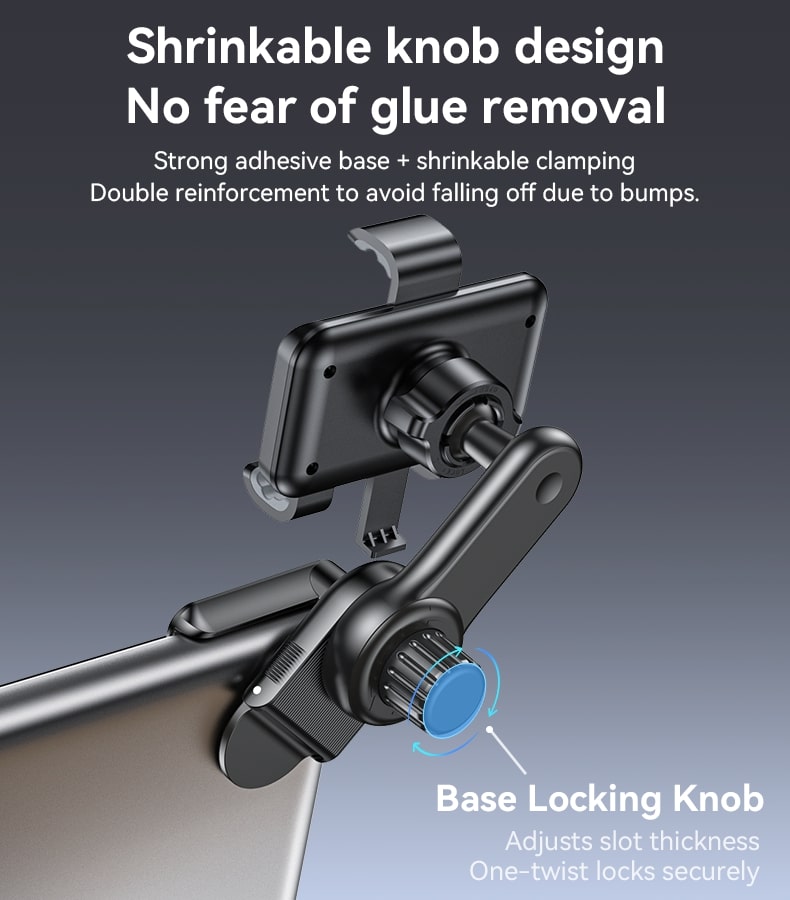 YESIDO Car Holder C250 | Screen Corner Mount – Black - MIZO.at