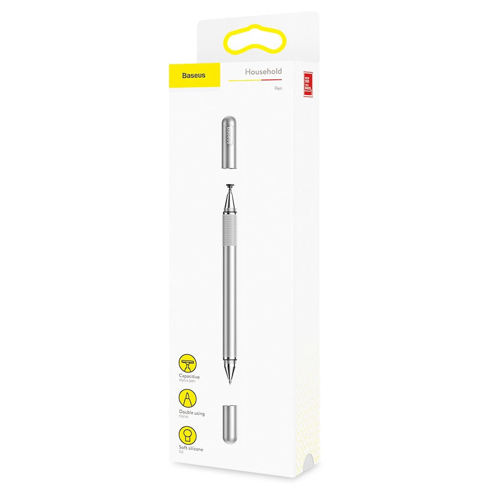 Capacitive Stylus & Gel Pen | Precision Disc | Silver - MIZO.at